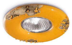 Spot Vintage Ceramica Gialla 1 Luce Gu10 11Cm