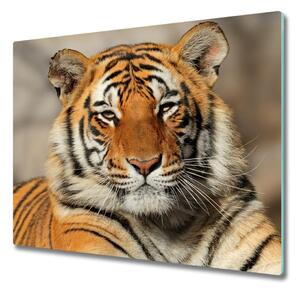 Tagliere in vetro temperato Tigre del Bengala 60x52 cm