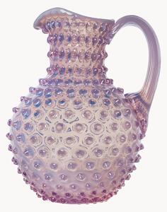 Brocca in vetro soffiato Hobnail, 2 L