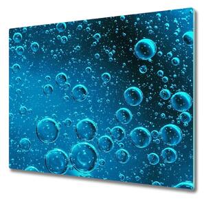 Tagliere in vetro temperato Bolle sott'acqua 60x52 cm