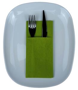Tovagliolo piegato porta posate MCR DRY cm 40x35 colore kiwi