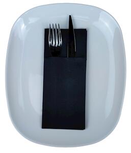 Tovagliolo piegato porta posate MCR DRY cm 40x35 colore nero