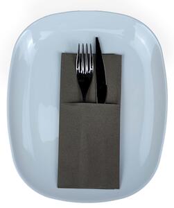 Tovagliolo piegato porta posate MCR DRY cm 40x35 colore tortora
