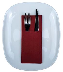 Tovagliolo piegato porta posate MCR DRY cm 40x35 colore bordeaux
