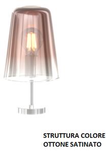 Lumetto ottone sat. 1 luce rame 1164os-pt-ra