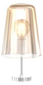 Lumetto cromo 1 luce ambra 1164cr-pt-am