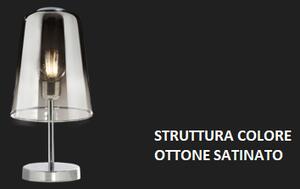 Lumetto ottone sat. 1 luce cromo 1164os-pt-cr