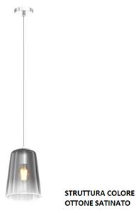 Sospensione ottone sat. 1 luce cromo 1164os-s1-cr