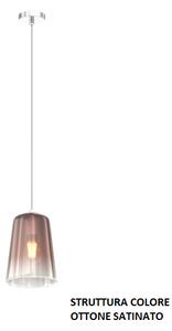 Sospensione ottone sat. 1 luce rame 1164os-s1-ra