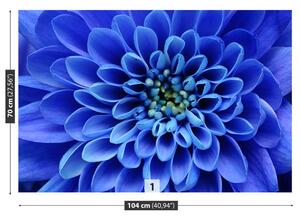 Carta da parati Fiore blu 104x70 cm