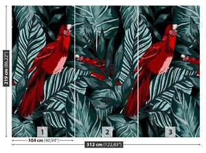 Carta da parati Foglie di pappagallo 104x70 cm