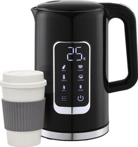 Bollitore con display LCD 1,7 l 2200W/230V nero + tazza da viaggio 450 ml