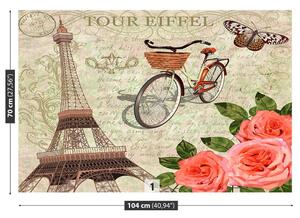 Carta da parati Paris vintage 104x70 cm