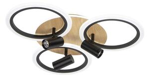 Plafoniera LED dimmerabile LED/70W/230V 3000-6500K nero/marrone + +TC