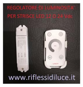 Variatore di luce con telecomando per strisce led