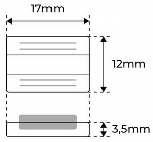 Connettore Lineare per unire due Strisce LED RGB da 10mm - CF 2PZ Selezionare l'accessorio Accessorio Strisce RGB da 10 mm