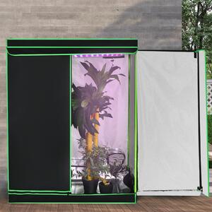 Costway Tenda idroponica atossica per piante con sfiato finestra a rete, Tenda per la crescita delle piante 120x60x150cm