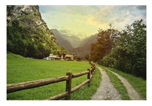 Carta da parati Alpi svizzere 104x70 cm