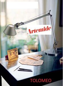 Artemide Tolomeo tavolo mini colore alluminio led 3000 K completa di base diametro 200