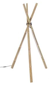 Piantana led treppiede altezza 109 cm in legno di bamboo Bizzotto