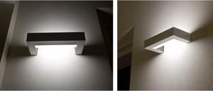 Castaldi Edra applique fluorescente 24W colore alluminio