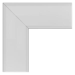 Angolo di Giunzione 90° per Profilo Slim per Doppia Striscia LED Accessori Profili Angolo 90° Profilo Slim Doppia Striscia Alluminio