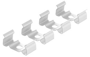 Clips di Fissaggio per Profilo da Incasso per striscia LED (conf. 4pz) Accessori Profili Clips Profilo Incasso Bianco