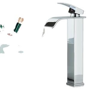 Rubinetto per lavabo, acciaio inossidabile, comando monocomando, cromato lucido
