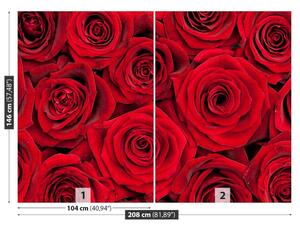 Carta da parati Rose rosse 104x70 cm