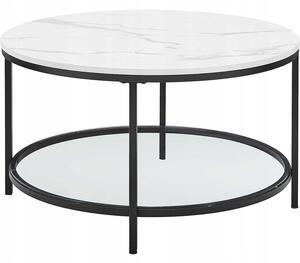 Tavolino LATICIA con piano in marmo decorato