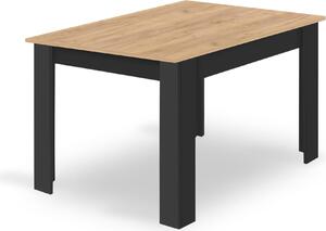 Tavolo Valora NP 120x80 Gambe Artigianali Nero - Tavolo grande in stile artigianale con gambe nere