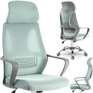 Sedia da ufficio Praga Micro-Mesh - Azzurro chiaro