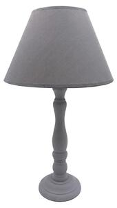 Lampada da tavolo Clayre & Eef, colore grigio, in legno