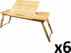 Tavolo per computer portatile in bambù XL x 6