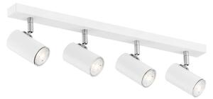 Argon Tag faretto da soffitto, bianco/cromato, acciaio, 4 luci