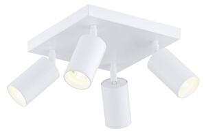 Argon Faretto da soffitto Sado, bianco, acciaio, orientabile, a 4 luci