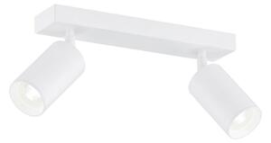 Argon Faretto da soffitto Sado, bianco, acciaio, orientabile, a 2 luci