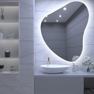 Specchio organico LED con illuminazione A17 50x62