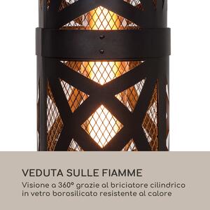 Blumfeldt Goldflame Style, radiatore da terrazzo, 11,2 kW, visione a 360°, portatile, nero