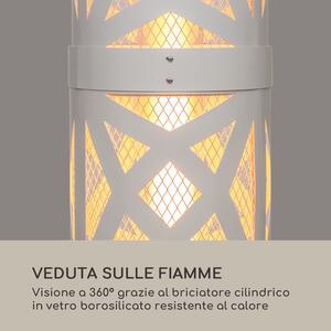 Blumfeldt Goldflame Style, radiatore da terrazzo, 11,2 kW, visione a 360°, portatile, argento