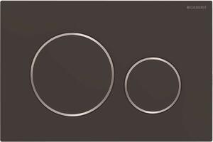 Geberit Sigma20 - Placca di comando, nero opaco/cromo 115.882.14.1
