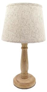 Lampada da tavolo Clayre & Eef, colore marrone, in legno
