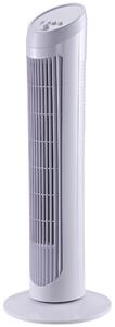 HOMCOM Ventilatore a Torre Oscillante da 45W a 3 Velocità, Ventilatore a Colonna in Plastica ABS, 27x27x75 cm, Nero|Aosom