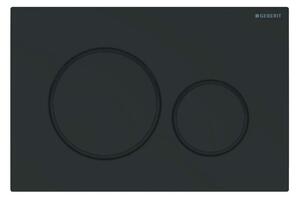 Geberit Sigma20 - Placca di comando, nero opaco/nero 115.882.16.1