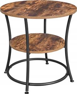Tavolo 55X55X55 Cm Marrone rustico, Nero