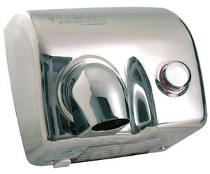 Asciugamani elettrico a pulsante MAGNUM 1500 Watt colore inox lucido