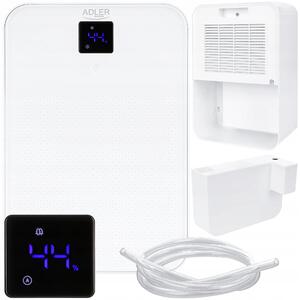 DEUMIDIFICATORE 90W DEUMIDIFICA E ABBRICIFICA LCD di umidità 1L BIANCO