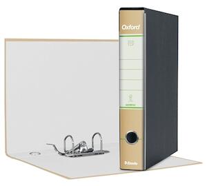 Raccoglitore ESSELTE OXFORD GREEN G84 cm 5 protocollo colore naturale