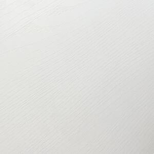 Tavolo FORTE DEI MARMI bianco frassinato allungabile con base antracite 140×90 cm – 220×90 cm