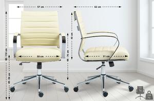 Sedia da ufficio Oakland - ecopelle - Colore crema